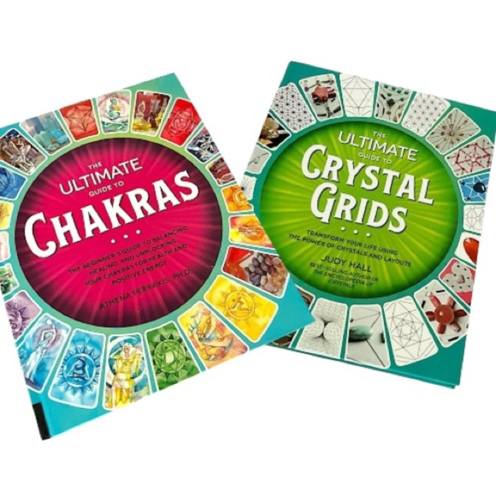 The Ultimate Guide to Chakras and Crystal Grids Books Judy Hall Bundle of 2